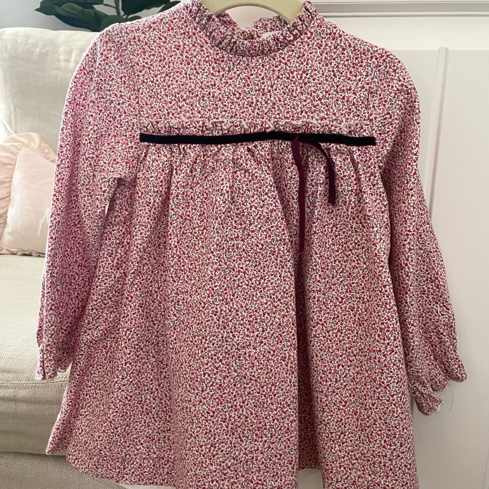 La Coqueta pink Alina smock dress, size 3T